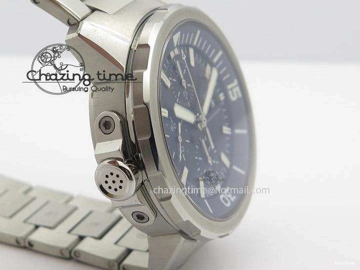 MIROTIME 0314 Classic Aquatimer Chrono IW376803 V6F 1:1 Best Edition Black Dial On SS Bracelet A 7361